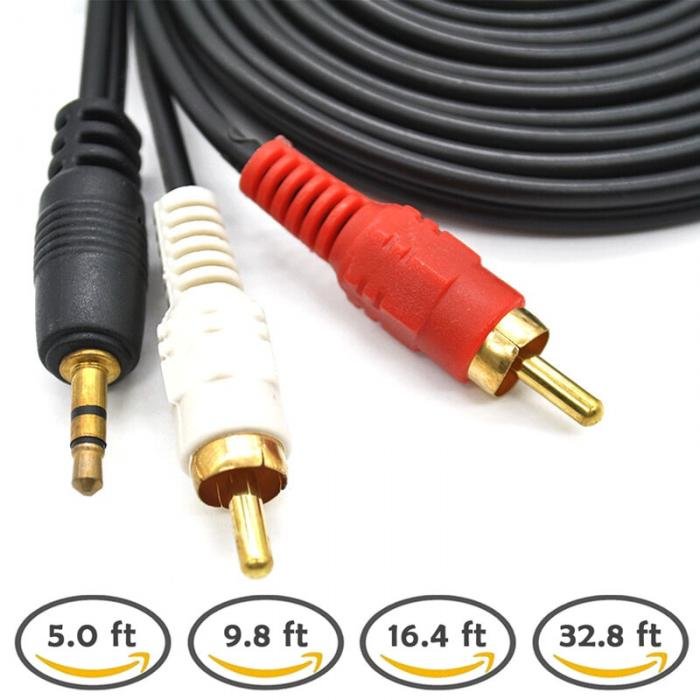 AV – 2RCA (тюльпан) кабель 2,5м для подключения различных аудиоустройств 