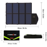 Портативная раскладная солнечная зарядная панель для мобильных устройств и ноутбуков, XD-SP18V40W | фото 8