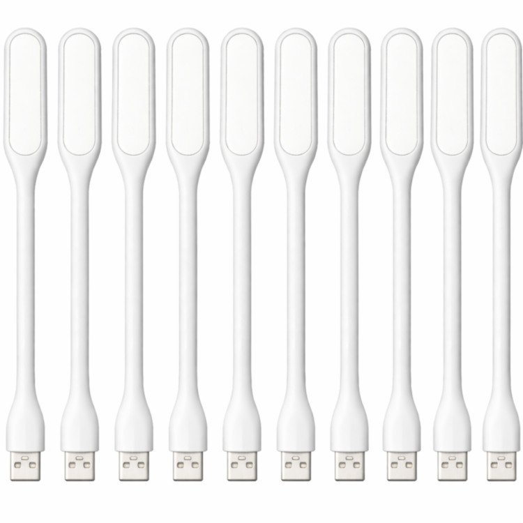 USB светильник гибкий LED для ноутбука, Белый