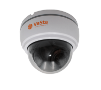 Вариофокальная купольная AHD 1Mpx камера видеонаблюдения внутреннего исполнения, VC-2203V-M014