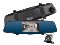 Сенсорный автомобильный видеорегистратор зеркало заднего вида с двумя камерами, Jarvis JS-8