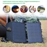 Портативная раскладная солнечная зарядная панель для мобильных устройств с водостойким покрытием, AP-ES-003-BLA | фото 1 