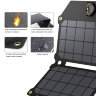 Портативная раскладная солнечная зарядная панель для мобильных устройств с водостойким покрытием, AP-ES-003-BLA | фото 4