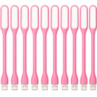 USB светильник гибкий LED для ноутбука, Розовый