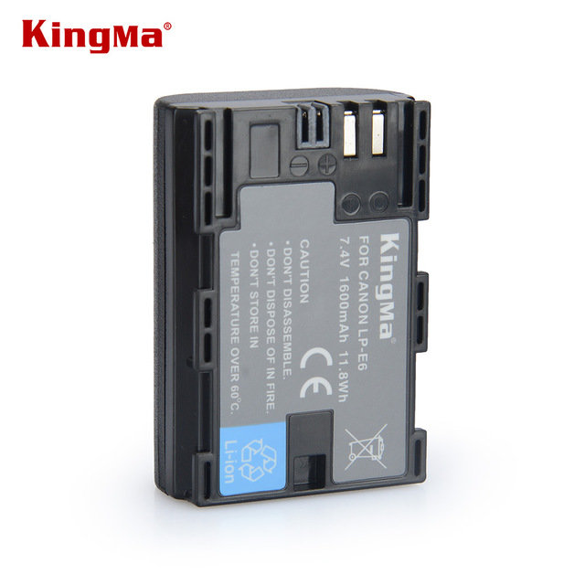 Купить увеличенный аккумулятор для Canon LP-E6, KingMa LP-E6, 1960 mAh ...