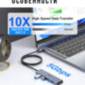 USB 3.0 хаб - разветвитель на 4 порта + USB-C, 5 Гбит/с, TSUPY | Фото 4