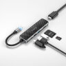 Мультифункциональный хаб / конвертер Type C Hoco HB24 (HDMI + USB3.0 + USB2.0 + SD + TF + PD) | Фото 5