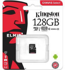 Карта памяти Micro SD 128GB Class 10 U1 Kingston SDCS/128GBSP