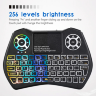 Беспроводная мини клавиатура с тачпадом и разноцветной подсветкой для Android приставок, Смарт телевизоров, i9 Plus Mini | фото 3