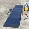 100W Портативная раскладная солнечная зарядная панель с набором кабелей и переходников для смартфонов, ноутбуков и других гаджетов, W100N | фото 6